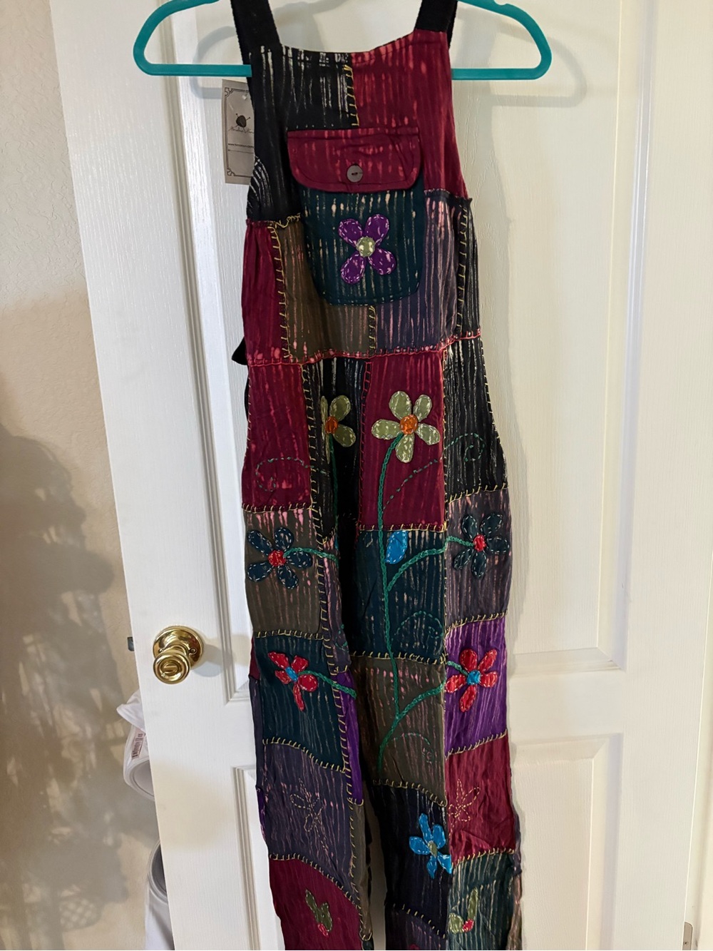 Patchwork Floral Maxi Skirt in Multicolor